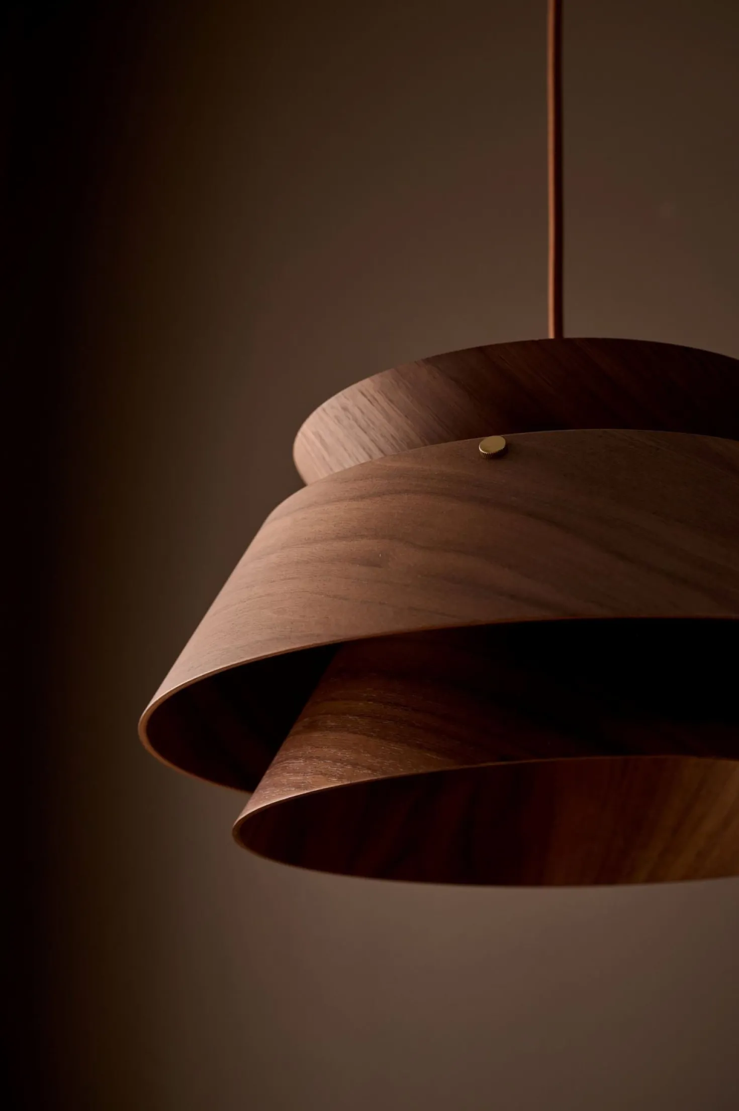 Taklampa brun - 21 cm ø33