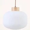 Taklampa natur - 25 cm ø30