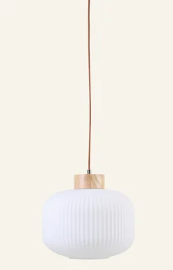 Taklampa natur - 25 cm ø30