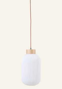Taklampa natur - 41 cm ø20
