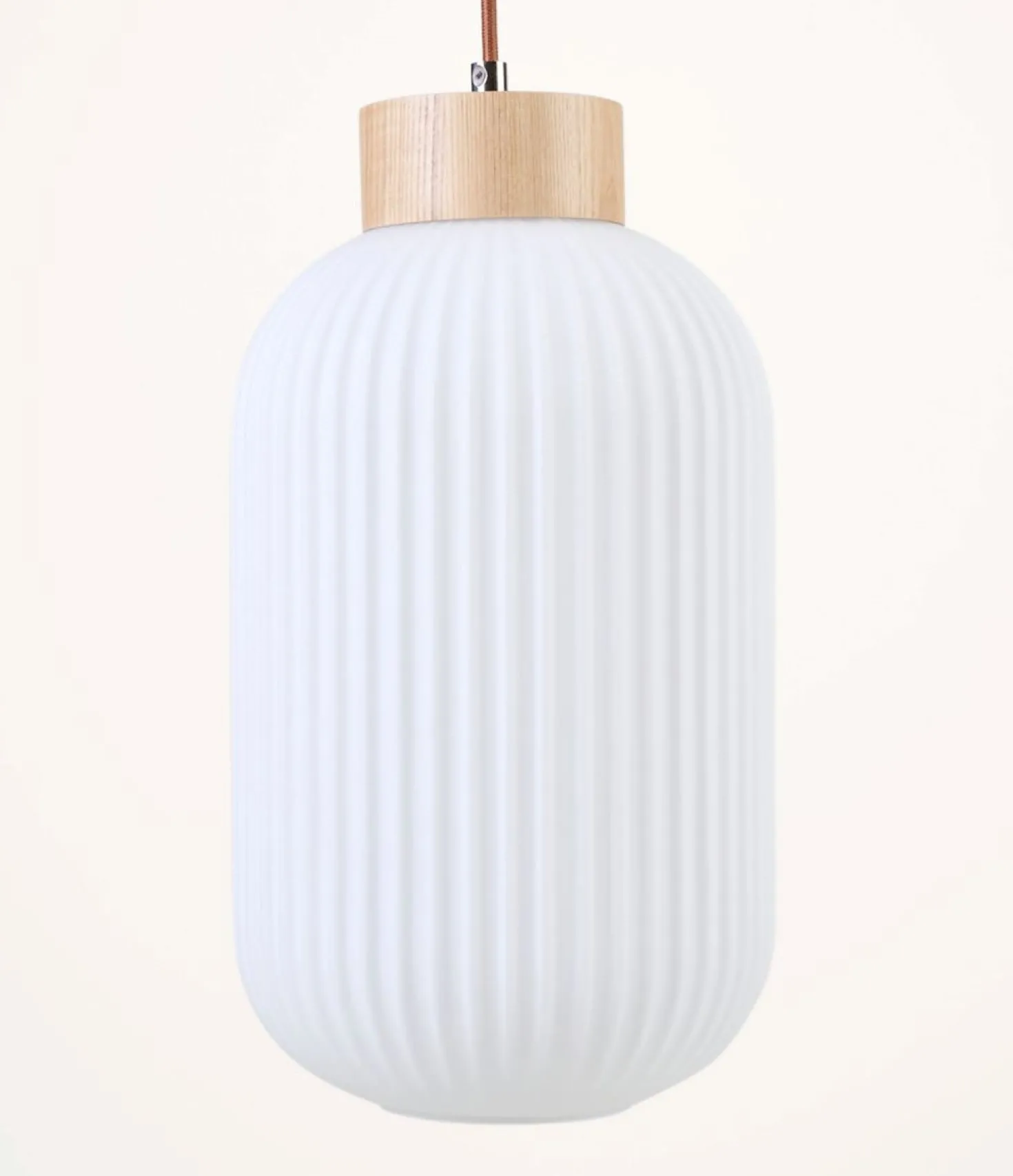 Taklampa natur - 41 cm ø20