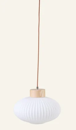 Taklampa natur - 23 cm ø30
