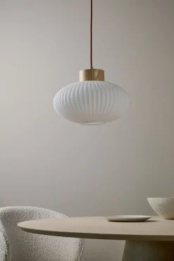 Taklampa natur - 23 cm ø30