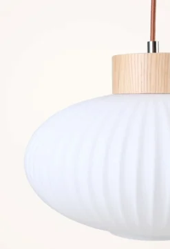Taklampa natur - 23 cm ø30