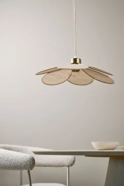 Taklampa natur - 46x46x13 cm