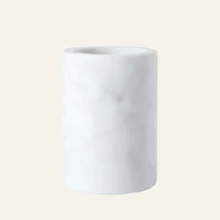 Tandborstmugg vit - 7x7x10 cm