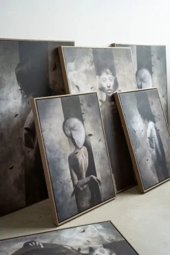 Tavla brun - 70x100 cm