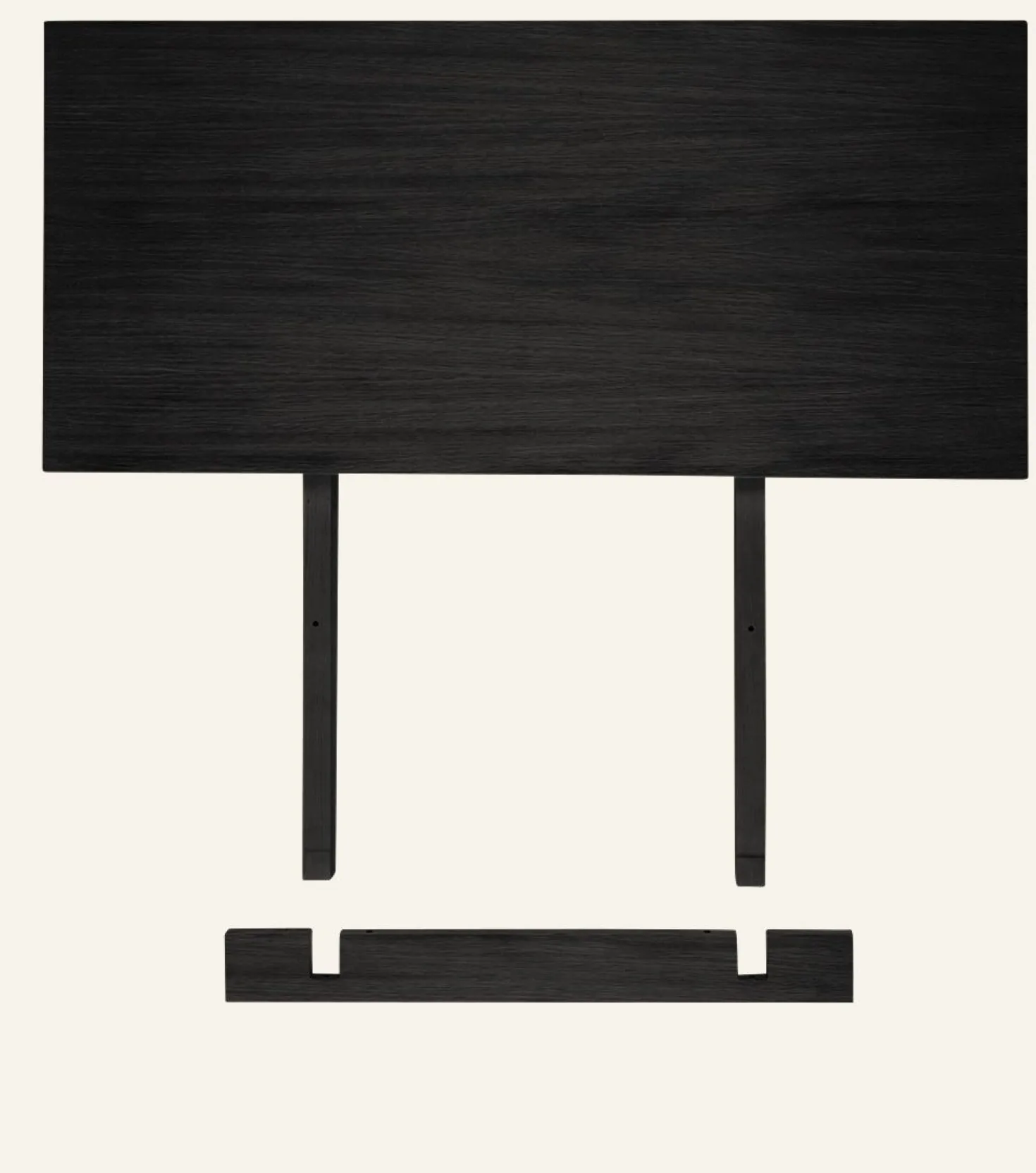 Tilläggsskiva svart - 100x45 cm