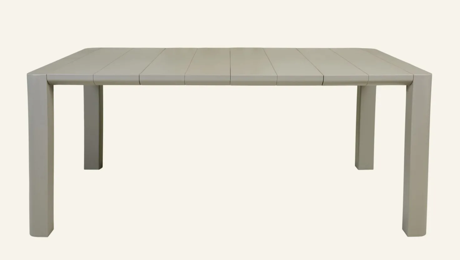 Trädgårdsbord grågön - 100x180 cm