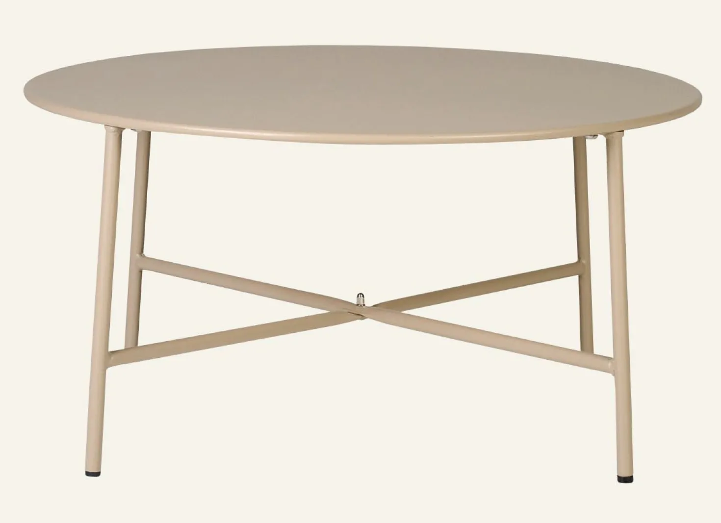 Trädgårdsbord mörk beige - 35 cm ø70