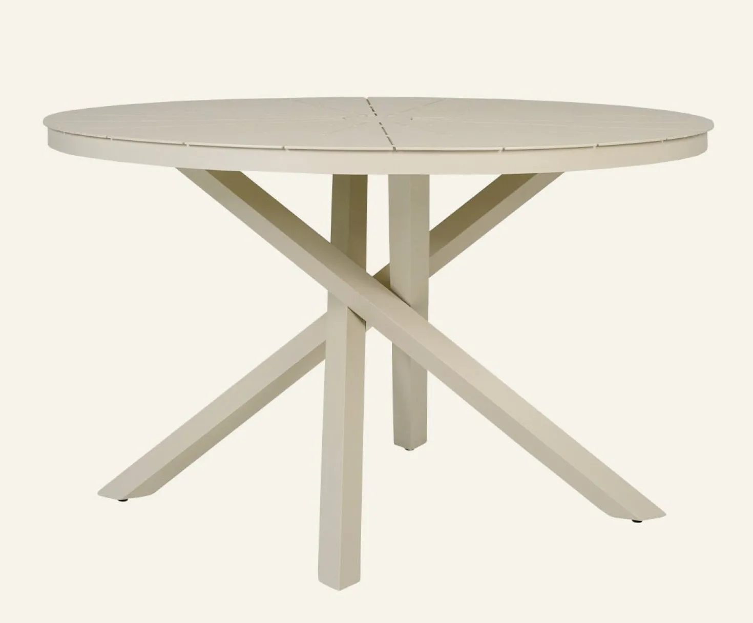 Trädgårdsbord offwhite - ø120 cm