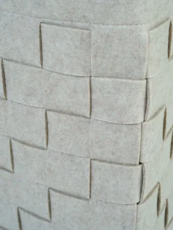 Tvättkorg beige - 34x34x50 cm