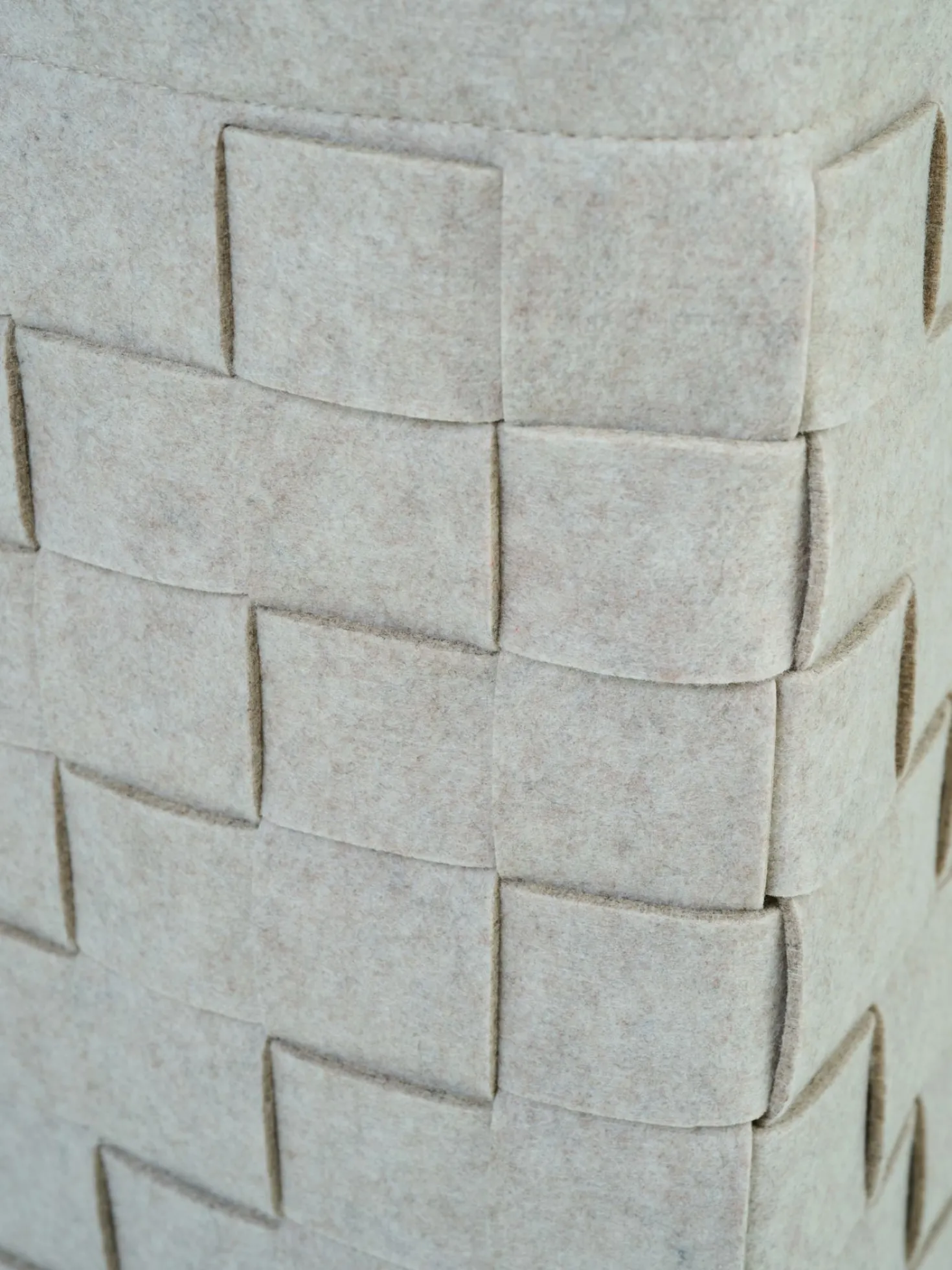Tvättkorg beige - 34x34x50 cm