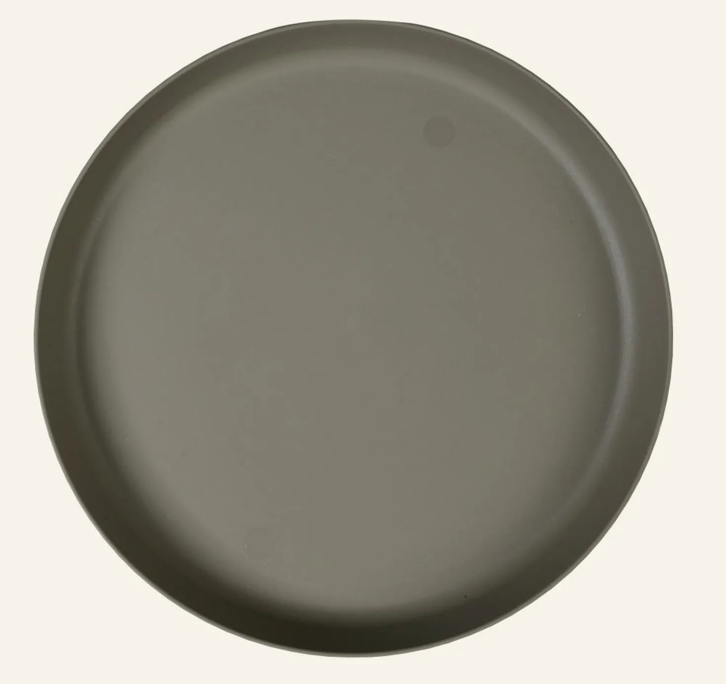 Utefat taupe - ø25 cm