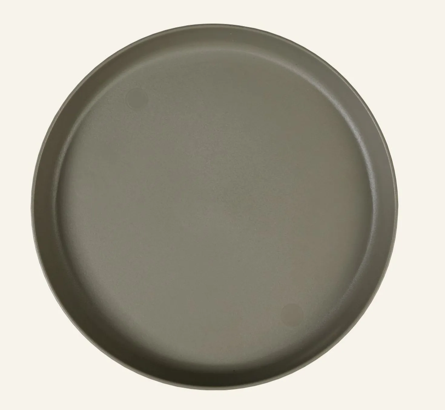 Utefat taupe - ø25 cm
