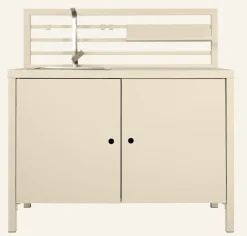 Utekök modul med diskho creme - 120x60x122 cm