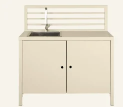Utekök modul med diskho creme - 120x60x122 cm