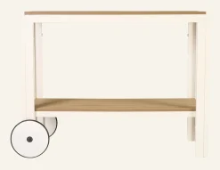 Vagnbord offwhite - 100x45x74 cm