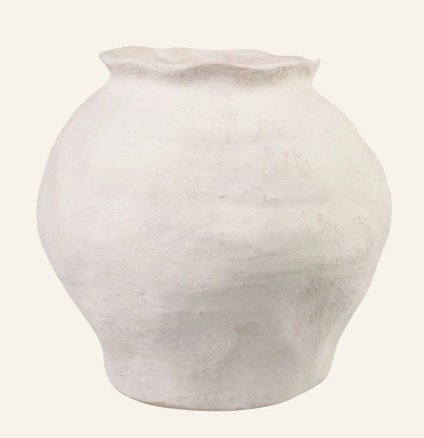 Vas vit - 25,6x25,6x24,4 cm
