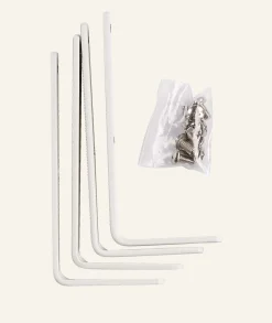 Väggvinkel 4 st vit - 5 cm