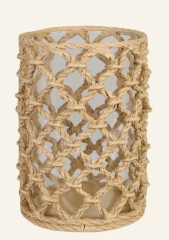 Värmeljushållare beige - 10,7x10,7x15 cm