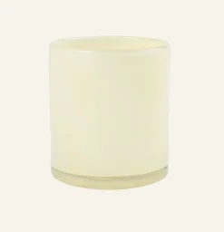 Värmeljushållare ljusgul - 8x8x9 cm